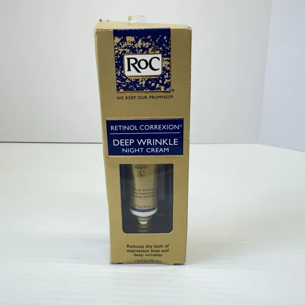 ROC RETINOL CORREXION DEEP WRINKLE NIGHT CREAM NEW BOX 1 oz ANTI WRINKLE LINES